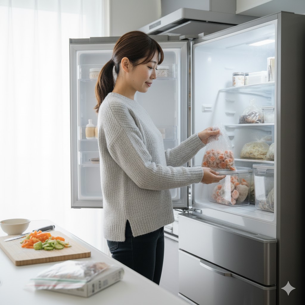 冷凍庫を活用した生ゴミ対策