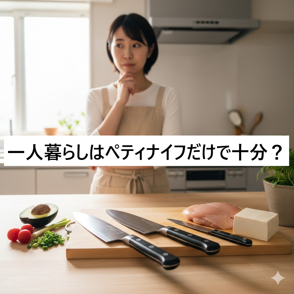 一人暮らしはペティナイフだけで十分