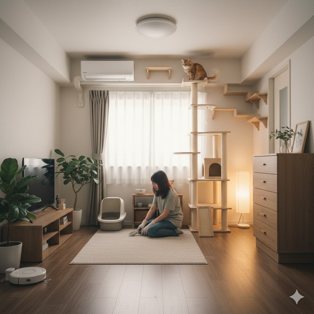 1Kの部屋で快適に暮らすレイアウト術