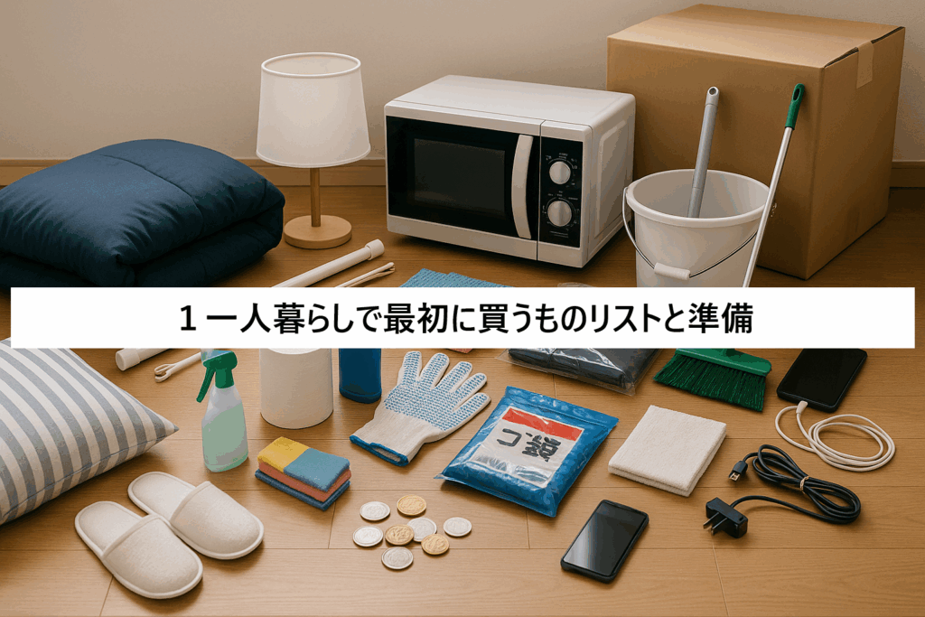一人暮らしで最初に買うものリストと準備