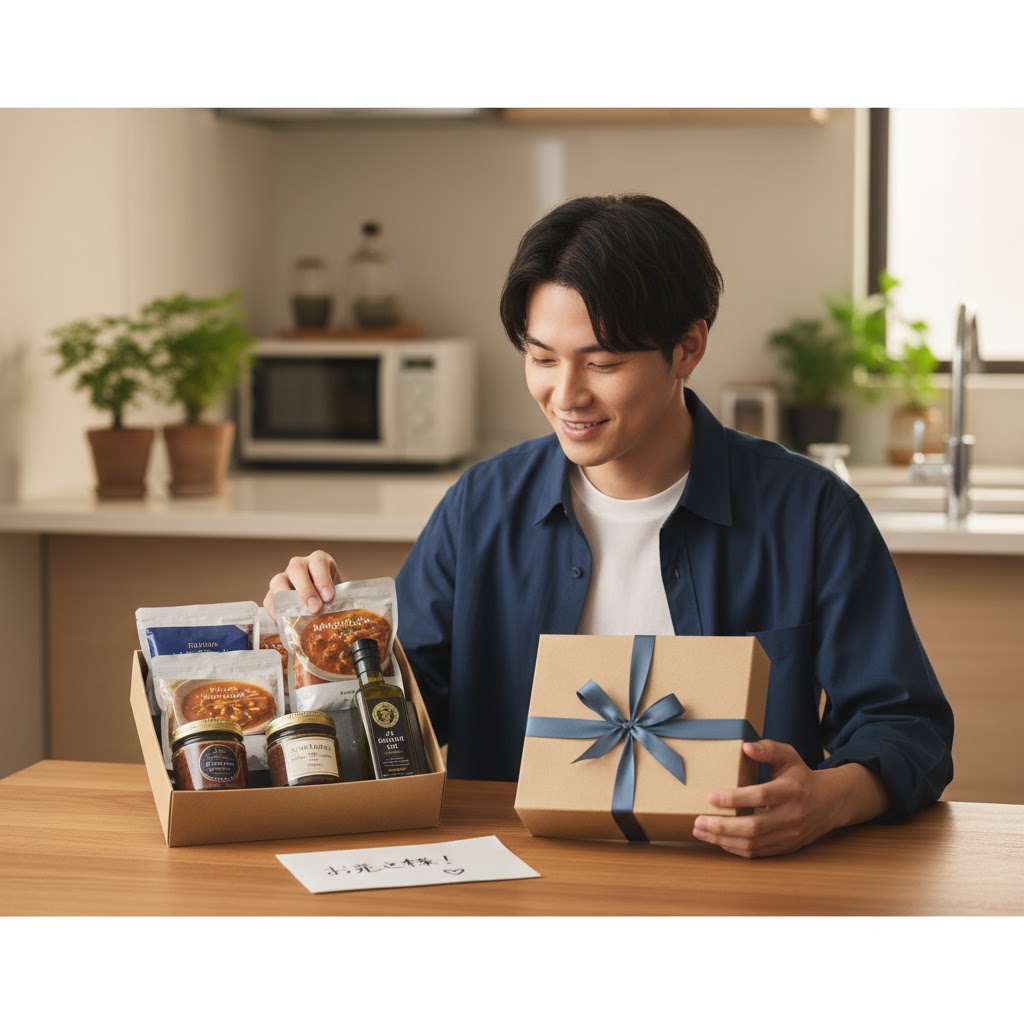 一人暮らし男性への食べ物プレゼント成功のコツ