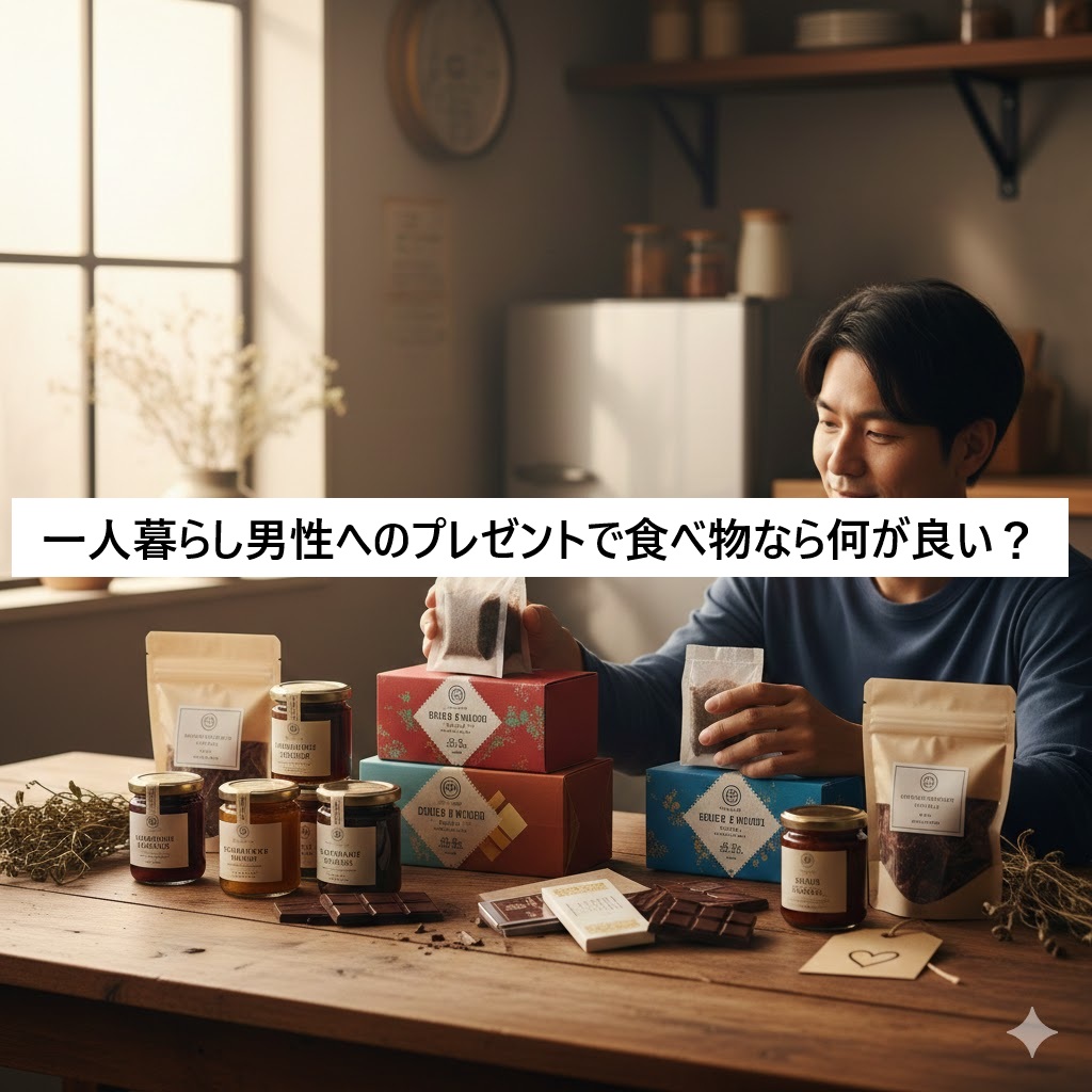 一人暮らし男性へのプレゼントで食べ物なら何が良い?外さない選び方とおすすめ