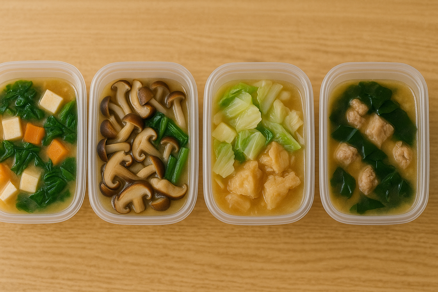 一人暮らしの味噌汁、作り置き4選