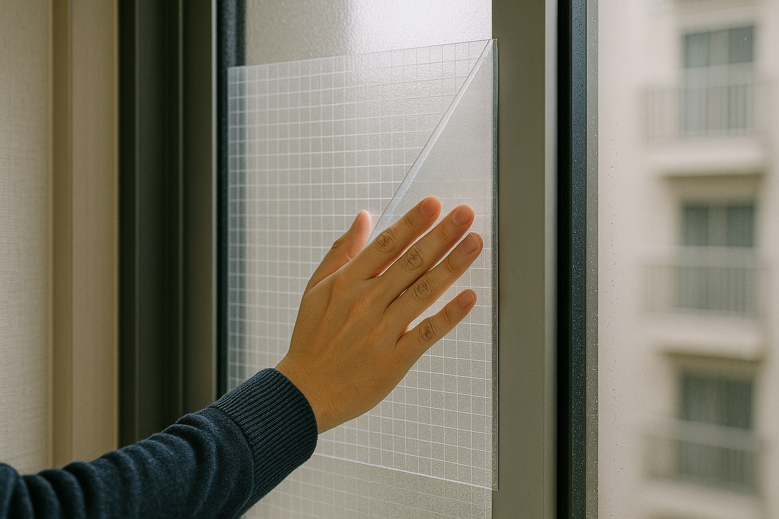 窓ガラスを強化する防犯フィルム