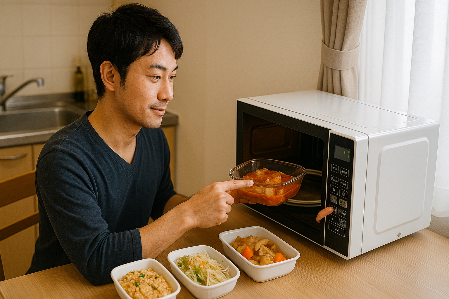 一人暮らしの夕飯：男の面倒を解決