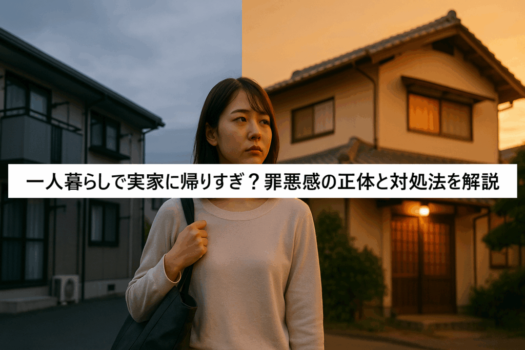 一人暮らしで実家に帰りすぎ?罪悪感の正体と対処法を解説