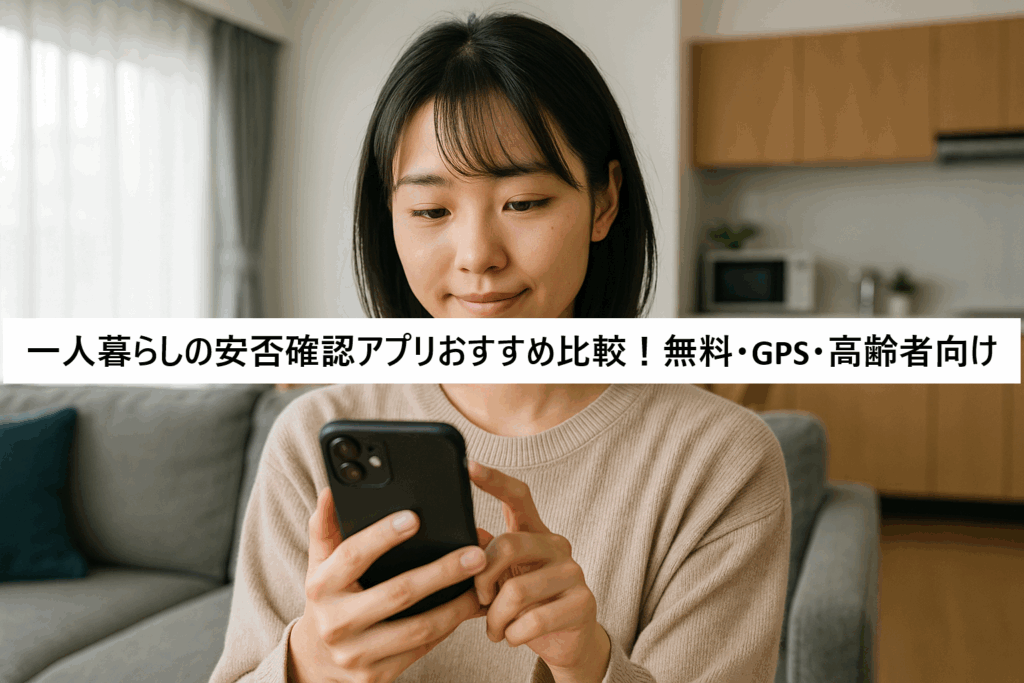 一人暮らしの安否確認アプリおすすめ比較!無料・GPS・高齢者向け