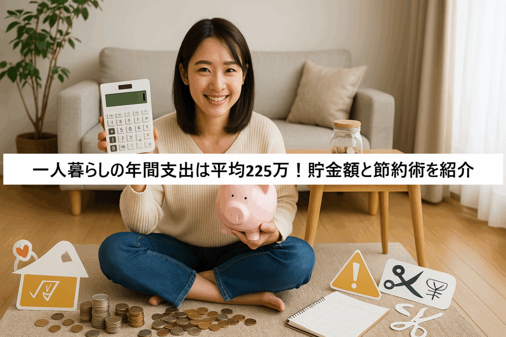 一人暮らしの年間支出は平均225万!貯金額と節約術を紹介
