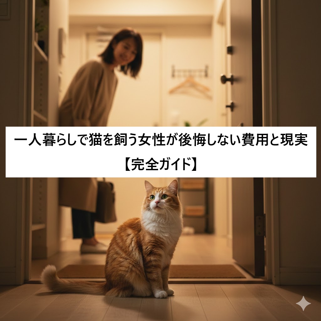一人暮らしで猫を飼う女性が後悔しない費用と現実【完全ガイド】