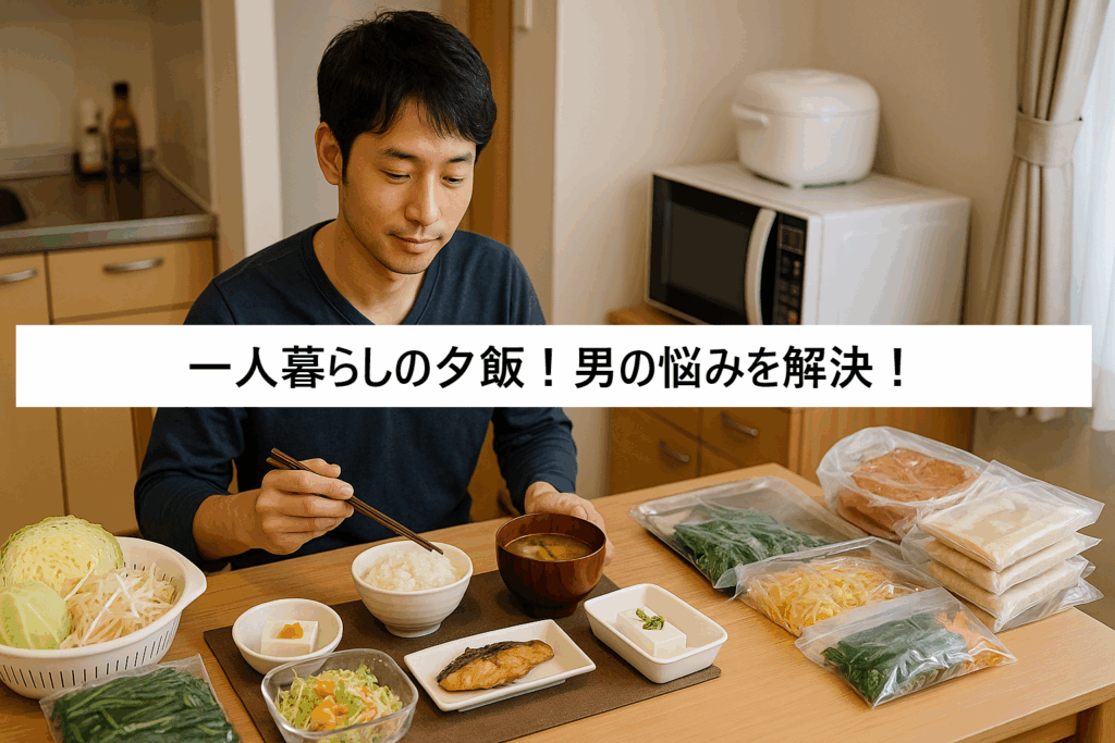 一人暮らしの夕飯！男の面倒・節約・栄養を解決します！
