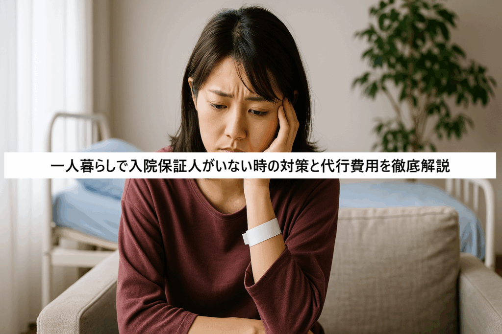 一人暮らしで入院保証人がいない時の対策と代行費用を徹底解説