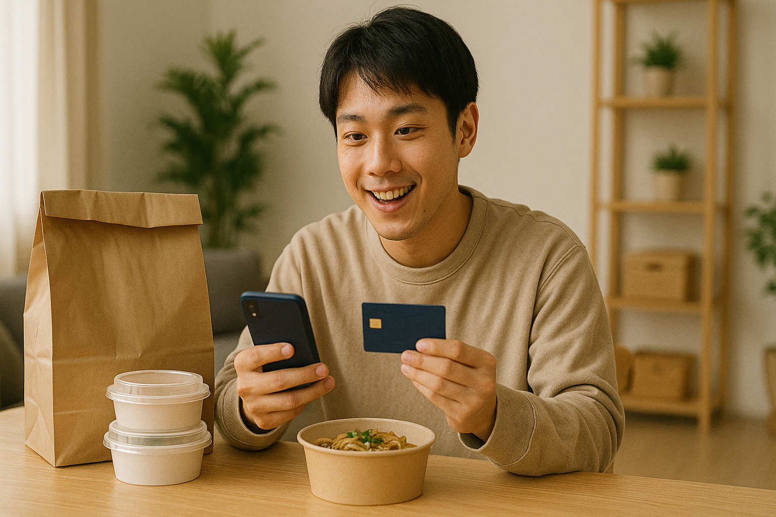 後払いで出前や食料を確保