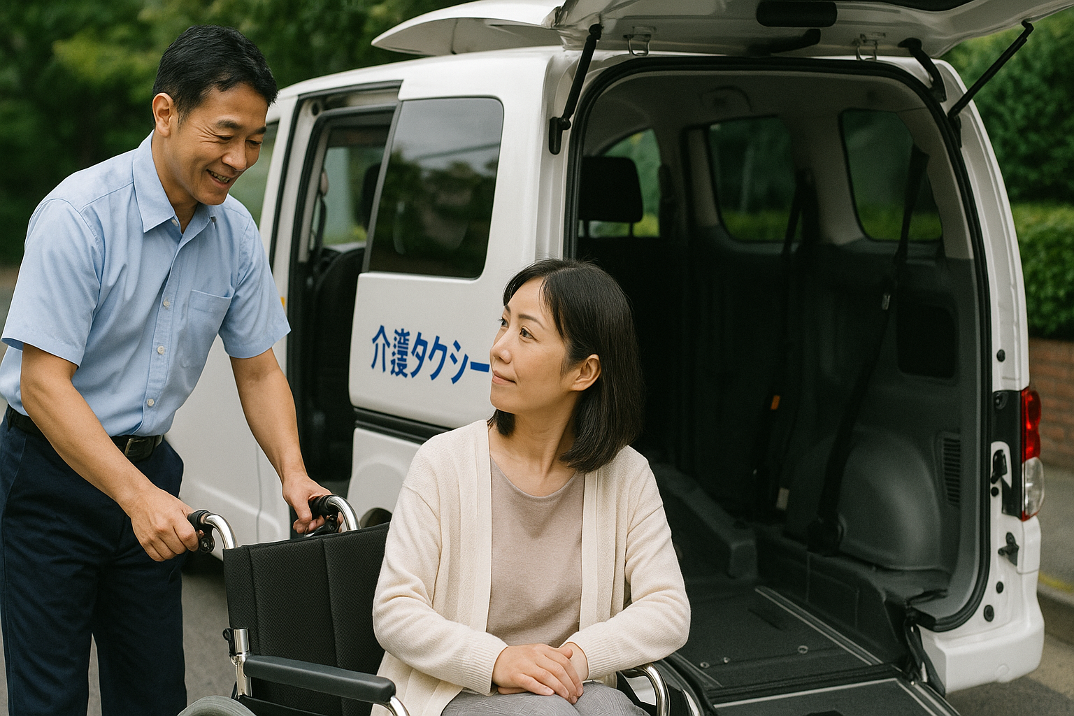 介護タクシーなどの移動手段