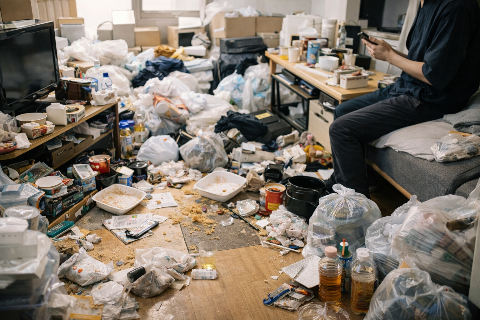 部屋がゴミ屋敷化しやすい人の行動パターン