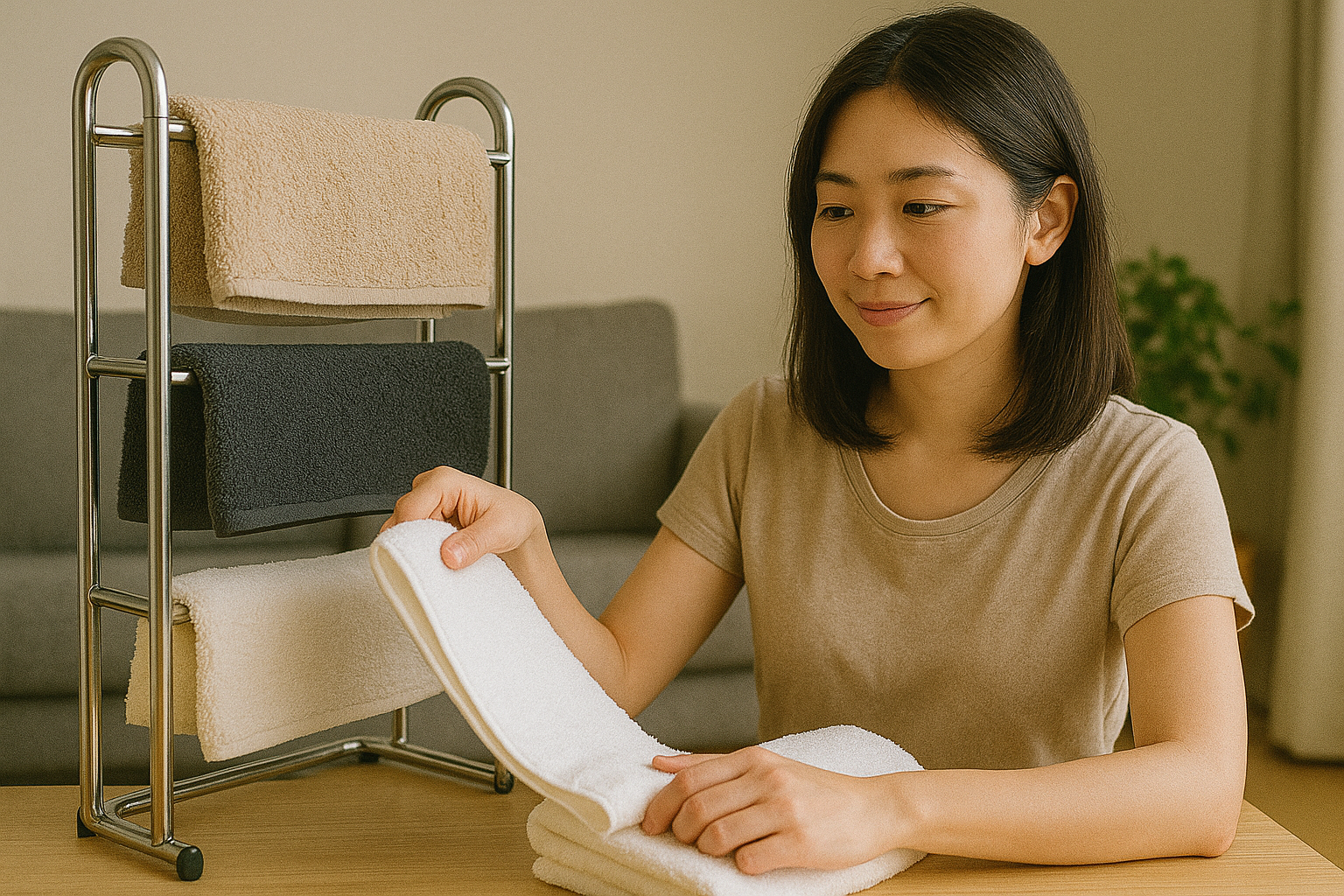 一人暮らしでバスタオルがいらない人の解決策