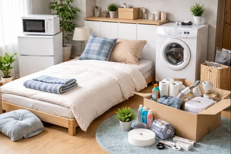 一人暮らしの買うものリストと費用の最低限の目安