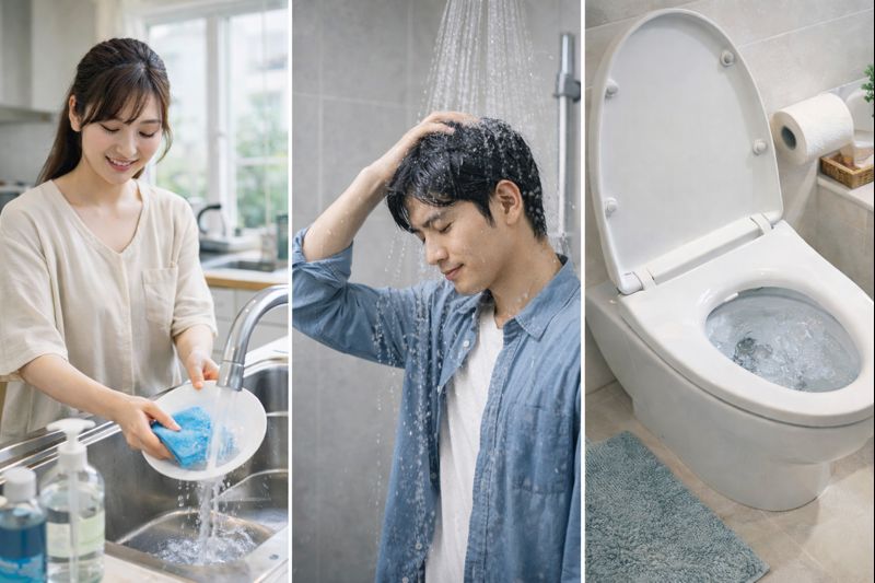 1か月の使用水量とリットル数の目安