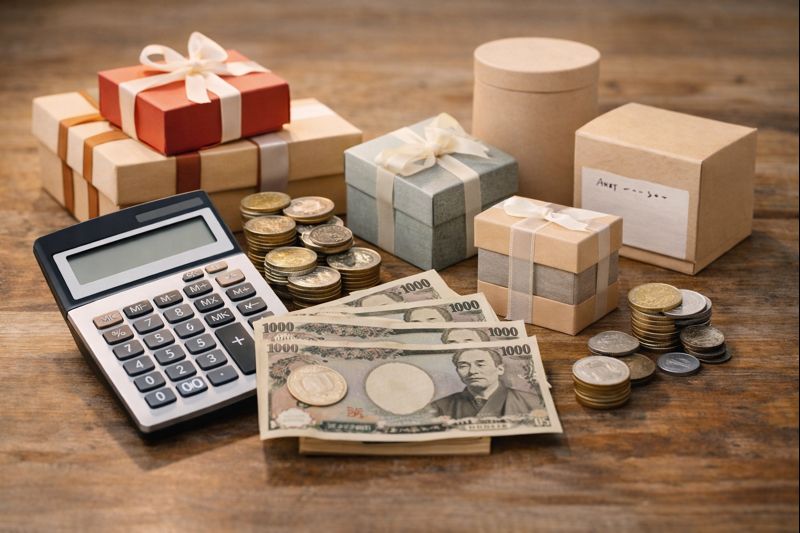 友達や職場の人に贈る予算相場の目安