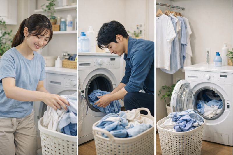 洗濯の回数と水量を減らすコツ
