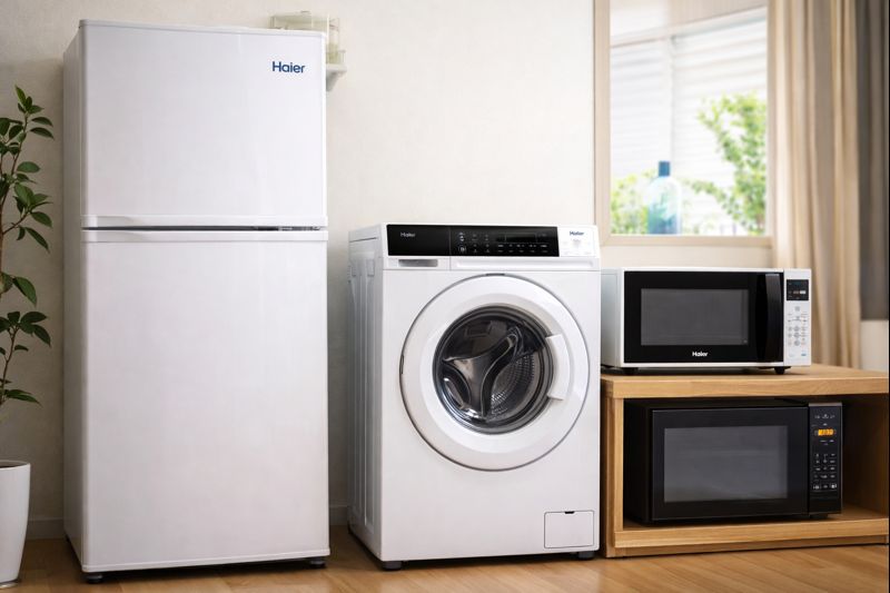 セットに含まれるハイアール製品の評判