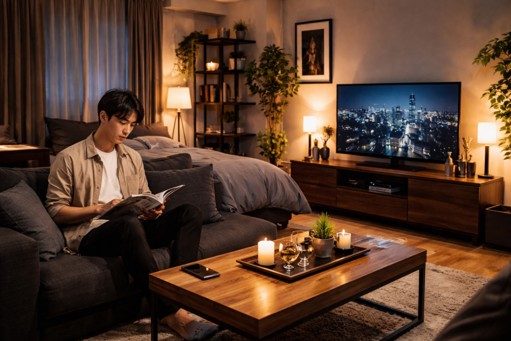 一人暮らしのモテ部屋を男が6畳で作る方法！おしゃれなレイアウト術