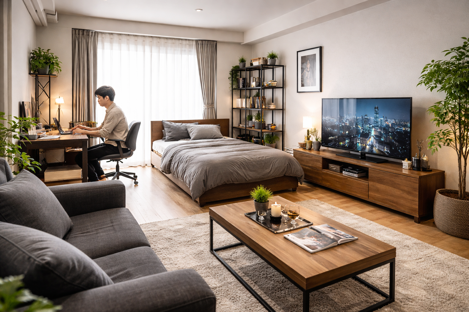 6畳の一人暮らしで男のモテ部屋を実現する家具配置術