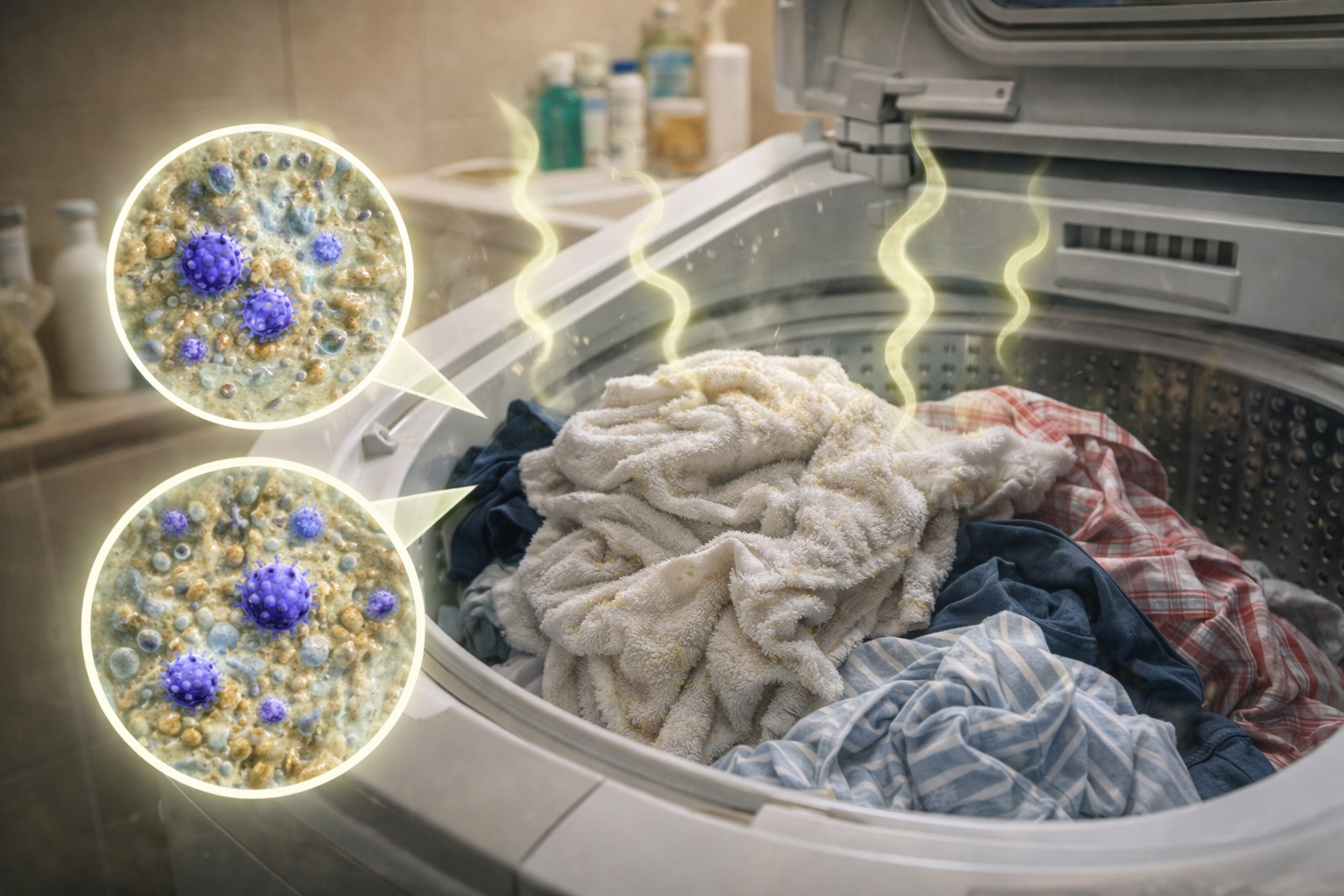 洗濯物を溜め込む習慣が菌を繁殖させる最悪の環境